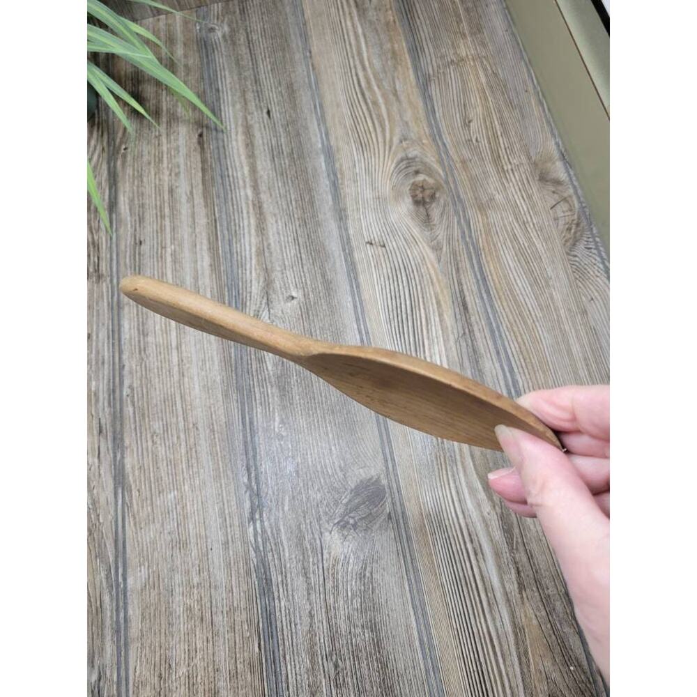 Vintage Wood Butter Paddle Kitchen Primitive Rustic Wooden Spoon - Picture 6 of 6